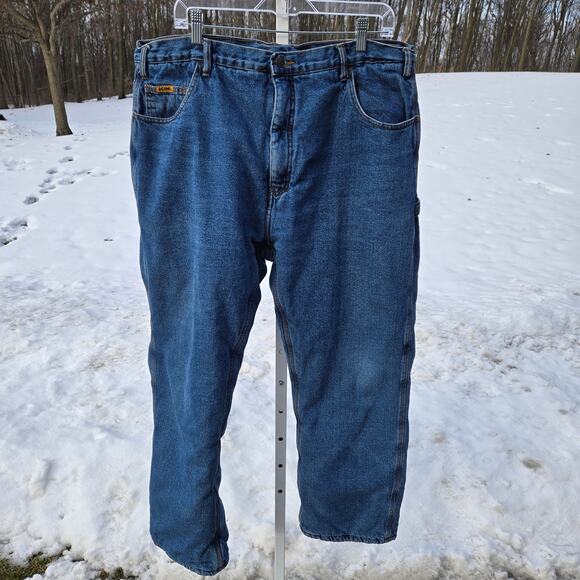 Berne Lined Men's Jeans Thinsulate Fleece 42x30 Carpenter Farm Workwear Outdoor - Picture 4 of 16